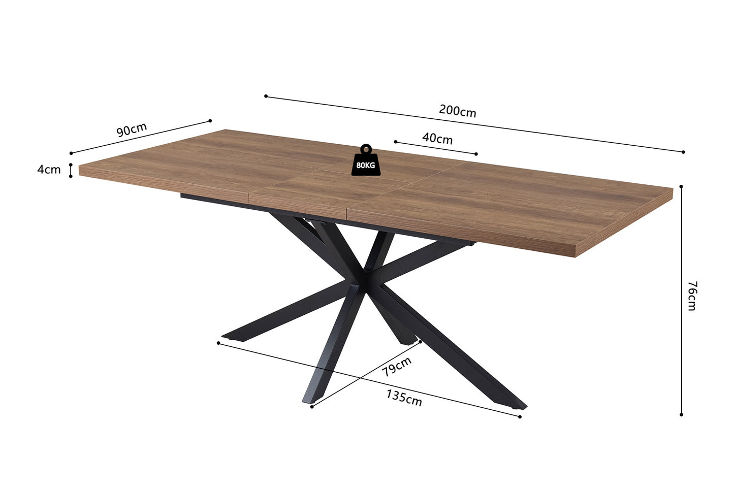Uitschuifbare Eettafel Woodwick